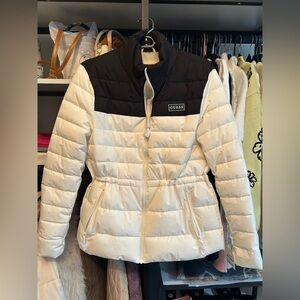 GUESS Women's Two-Tone Puffer Jacket